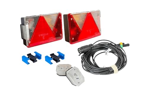 UNITRAILER ASPÖCK Kit déclairage Multipoint IV et gabarit Flexipoint I faisceau Mantes 7m prise 7 broches connecteurs rapides feux arrière set complet très...