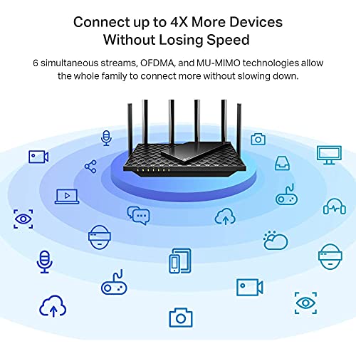 Roteador Wi-Fi 6 TP-Link Archer AX73 Gigabit Dual Band AX5400 glide