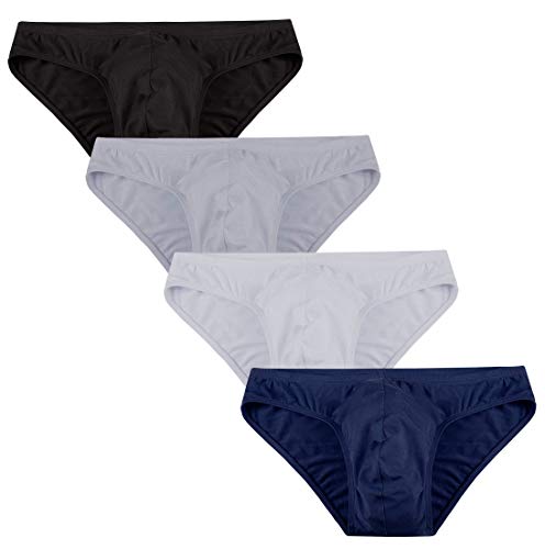 WINDAY Men's Underwear Micromodal Bikinis Seamless Breathable Briefs