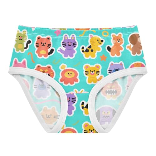 GuoChe Cotton Briefs All Seasons Panties Toddler Cotton Underwear for Young Girls in Sizes 2T,3T, 4T, 5T, 6Y and 8Y
