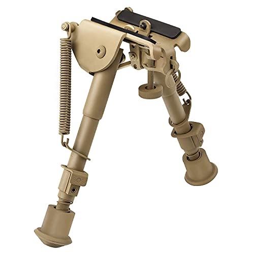 CVLIFE 6-9 Inches Rifle Bipod Picatinny Bipod, Flat Dark Earth Bipod