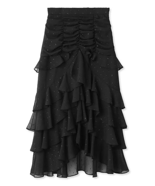 FURFUR ランダムフリルシフォンスカート Amazon.co.jp: [ファーファー] ランダムフリルシフォンスカート