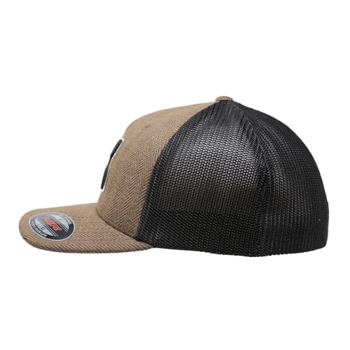 Image of HOOEY Men's Coach Tweed Baseball Cap Brown L XL