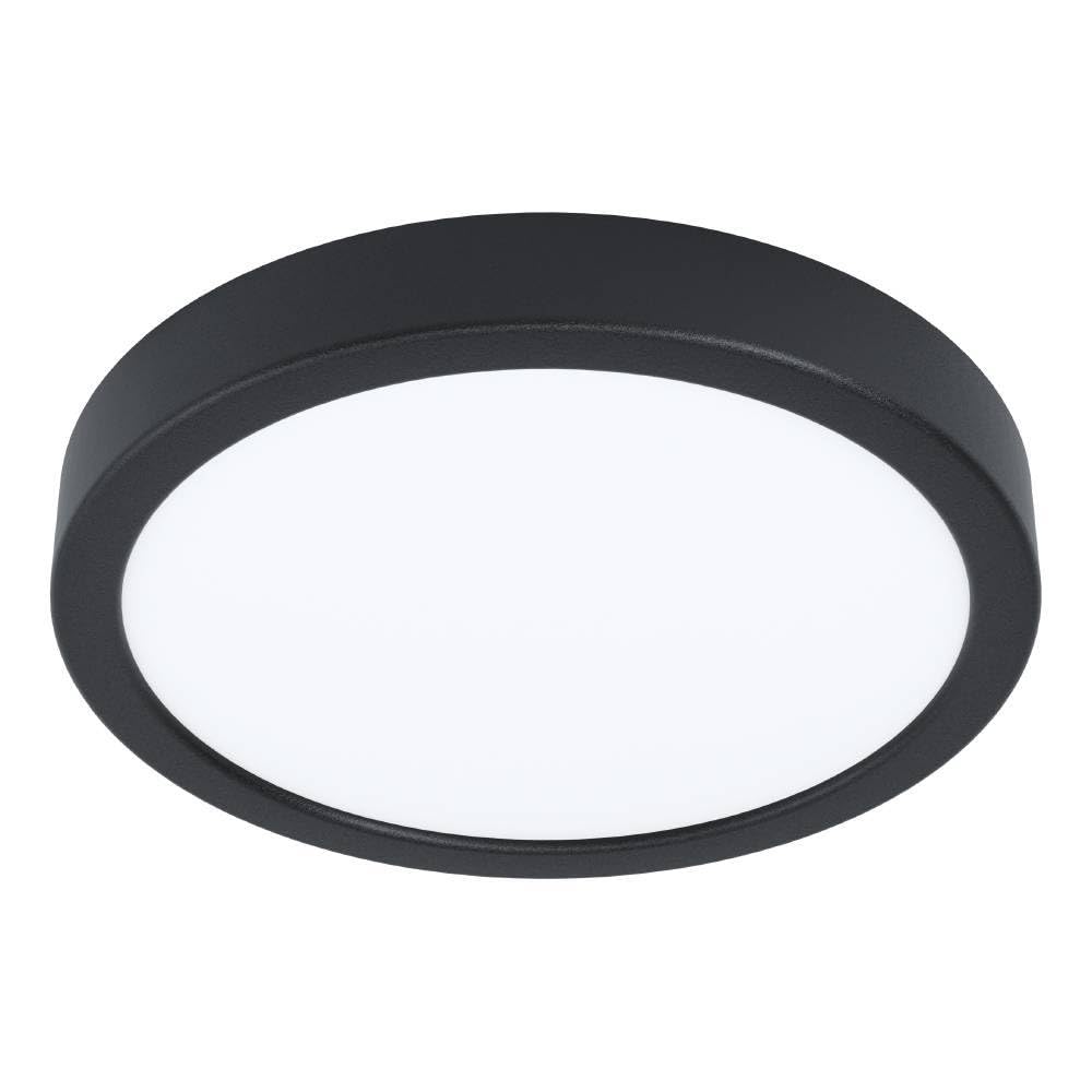 Eglo Black Connect.z Smart Home Led Bathroom Ceiling Light Fueva 6-Z, Zigbee, App And Alexa Voice Control, Warm White-Cold White, Rgb, Dimmable Ceiling Lamp, Ip44, Ø 21 Cm 21Cm