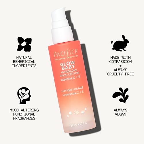 Pacifica Vitamin C Face Lotion Glow Baby VitaGlow Face Moisturizer Glow Recipe, Vitamin E, Antioxidants, Dermatologist Tested 1.7 oz image 5