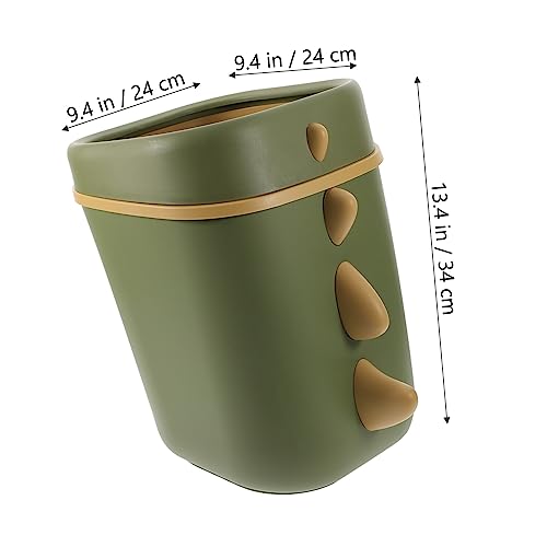 Caneca de Basura con Diseño Dinosaurio Verde miniatura 2
