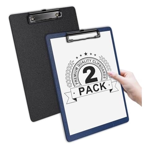 A4 Plastic Clipboards - 2 Pack Cover