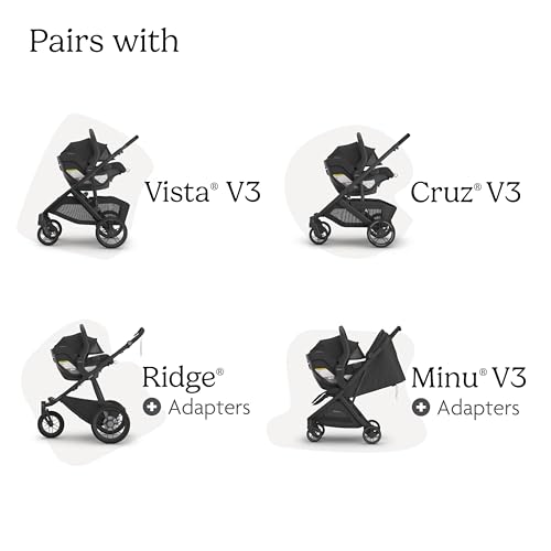 Image of UPPAbaby Mesa V3 Infant Car Seat - Easy Installation + SmartSecure Technology - Attaches to Stroller | Base + Infant Insert Included - Evelyn (Meadow Green)