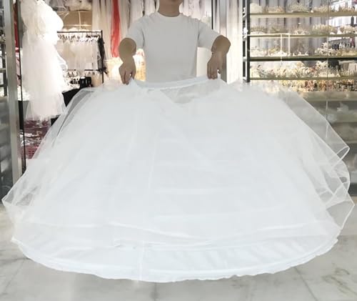 Women Crinoline Petticoat A-line 7 Hoop Skirt Slips Long Underskirt for Wedding Bridal Dress Ball Gown Women3