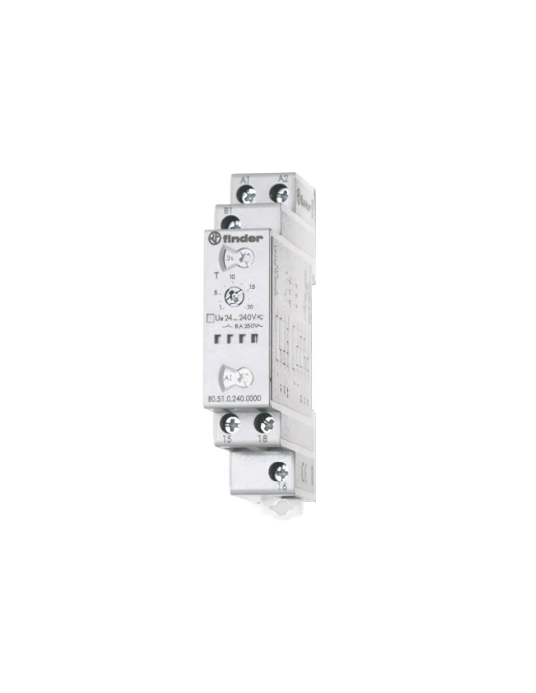 Multifunction Time Relay 24-240V AC/DC, 1W, 8A - Timer Relay 0.1 … 86400s  AC 24 … 240V 80.51.0.24… : Amazon.se: Tools & Home Improvement