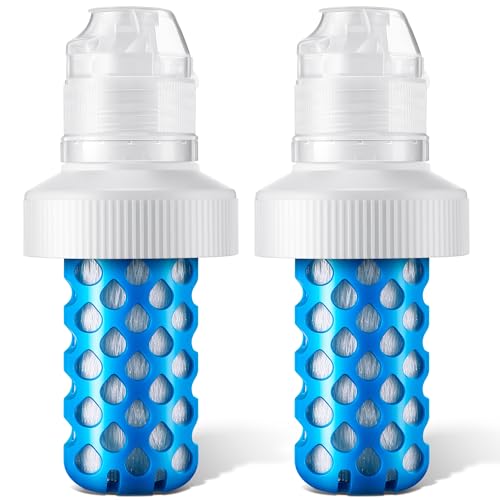 Enhon 2 Pack Water Filter Cartridge Compatible with Katadyn BeFree (Including Older Models), Fits 42mm Openings, Perfect for Hiking, Stamina Sports, Travel Water Filtration