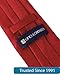 boxed-gifts Clip on Ties for Men - Premium Red Solid Color Clip on Tie