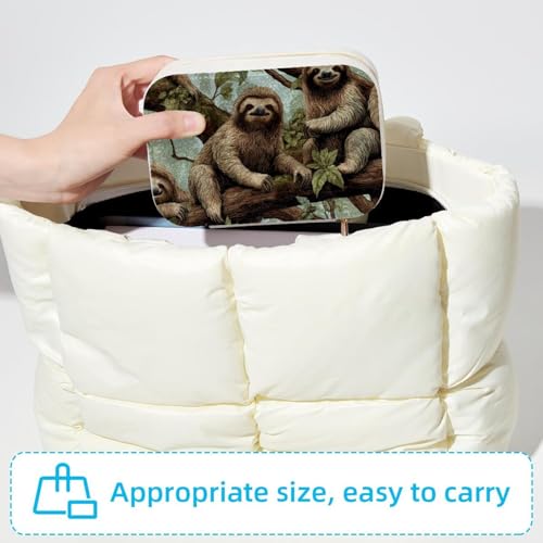 Boîte à bijoux compacte Happy Sloth D écrin de rangement pour bagues - 6