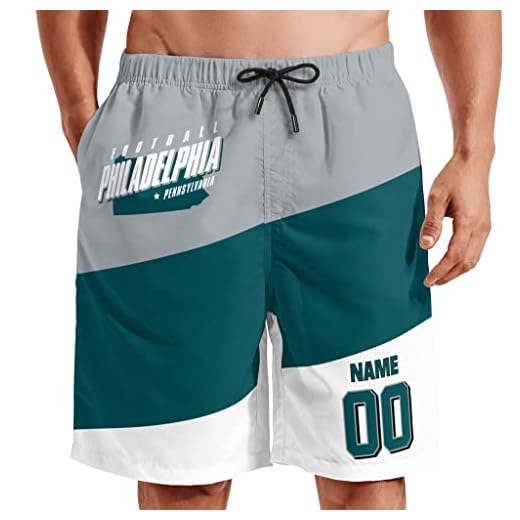 ANTKING Philadelphia Mens Shorts Kids Shorts Beach Shorts Quick Dry Customized Any Name&Number Gifts