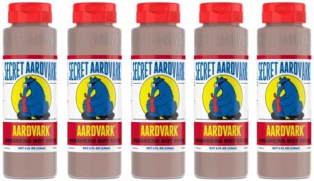 Secret Aardvark Hot Sauce - Habanero Hot Sauce, Habanero Peppers & Roasted Tomatoes, Medium Spiced Hot Sauce, Non-GMO, Low Sugar, Low Carb Hot Sauce & Marinade - Hot Habanero Sauce, 8 oz (5 pack)