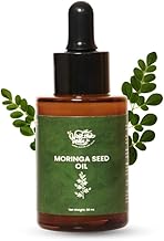 Vriksha veds Moringa Seed Oil – 100% Pure, Cold-Pressed Organic Oil for Skin, Hair, and Face – Anti-Aging, Moisturizing, & Nourishing – Rich in Antioxidants, Vitamin C & E, Hair Growth Treatment (30ml)