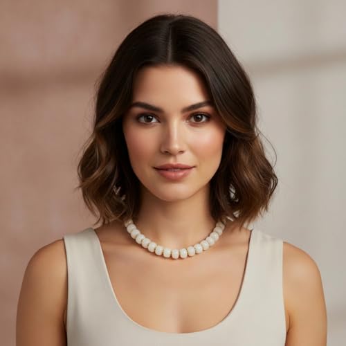 LILIE&WHITE Resin Chunky Beaded Necklace for Women Minimalistic Modern Statement Necklace Jewelry Accessories - Image 2