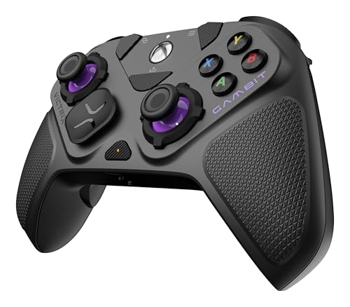 Image of Turtle Beach Victrix Gambit Prime Wired Gaming Controller for Xbox & PC | Xbox Series X|S, Xbox One, 12 Swappable Components, 4 Mappable Buttons, 5-Stage Clutch Hair Triggers, Audio Controls, Grey