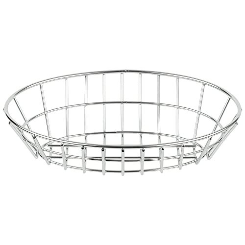 G.E.T. 4-82144 Stainless Steel Oval Metal Wire Basket Stainless Steel Wire Baskets Collection