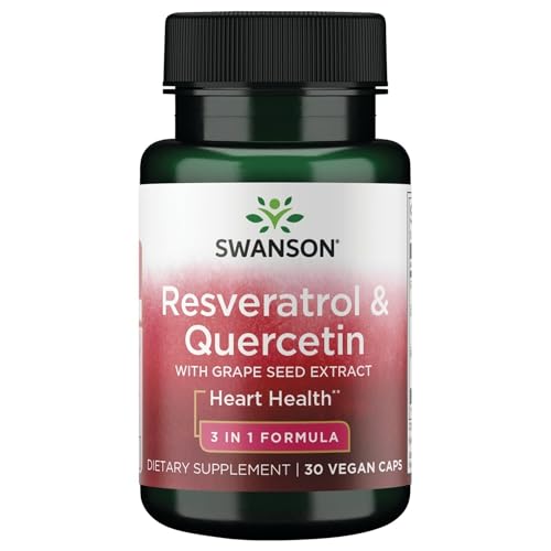 Swanson Resveratrol & Quercetin 30 Veg Capsules