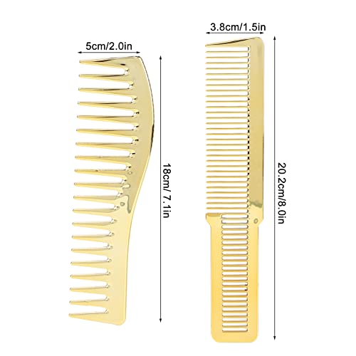 Peine para cortar cabello resistente al calor dorado miniatura 6