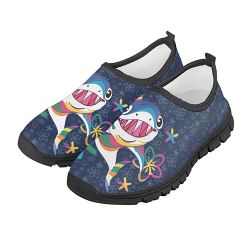 Kids Shoes Boys Girls Slip On Walking Tennis Shoes Soft Loafers Non Slip Lightweight Casual Athletic Sneaker Black Sole Size 11-15