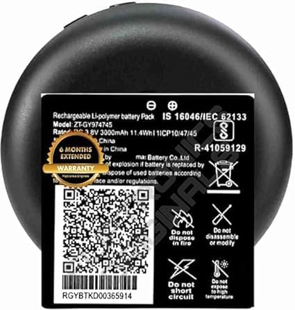 Image of ZT-GY974745 Battery for Jio WiFi Dongle JMR815 JMR1040 Wireless Router Battery with 6 Month Warranty**** (Z5)