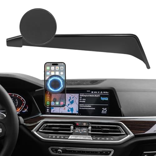 Car Phone Holder Fit for BMW X5 2019-2023/X6 2020-2023/X7 2019-2022 Accessories 12.3-Inch Screen Fixed Clip, Phone Mount Compatible with MagSafe Hands-Free 360°Rotation Automobile Cradles