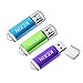 KEXIN 32GB Chiavetta USB 2.0 [3 Pezzi] PenDrive Memoria Stick Pennetta USB Flash Drive con Cap Archivio Dati USB Stick per PC, Notebook, Laptop Auto TV (Blu Verde Viola)