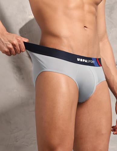 Image of U.S. Polo ASSN. Men's Nylon Micro Fibre Sports High Stretch Underwear Briefs