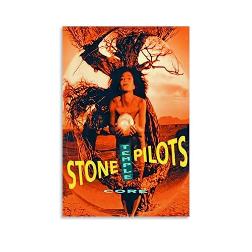 WHBRFO Stone Temple Pilots Core (álbum) Póster decorativo para dormitorio, arte estético, decoración de pared, lienzo, mural, sala de estar, estilo sin marco, 50 x 75 cm