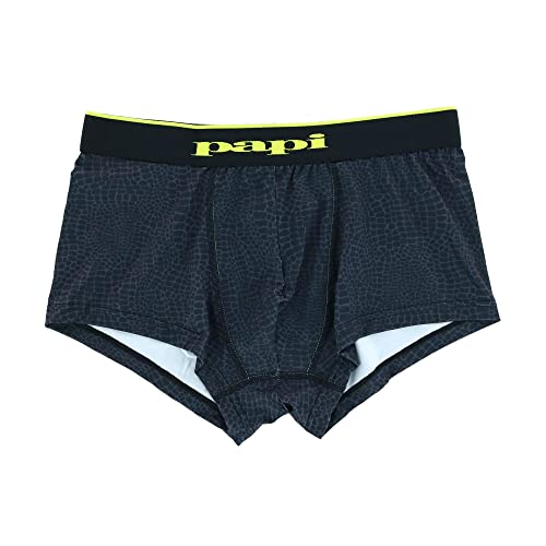 Papi Men's Microflex Brazilian Trunk 2 Pack - UMPA048 (Charcoal Leopard, Medium)3