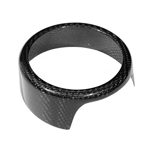 Image of Acouto for Giulia, Carbon Fiber Front Grill Badge Sign Surround Bracket Trim Fit for Giulia 17-19