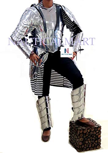 NauticalMart Full Set LARP Women's Medieval Renaissance Knight Costume - A Knight to Remember