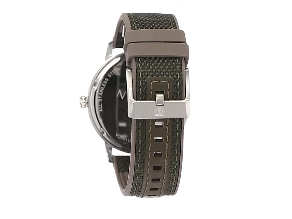 Titan Athleisure Silver Dial Quartz Multifunction Nylon Strap