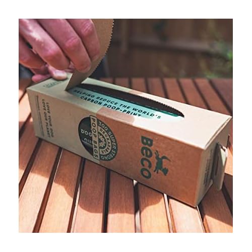 Beco Dog Poop Bags - Strong & Large - 300 Bags (XL Roll) Tissue Box Dispenser, Unscented, for Dog Waste - Image 3