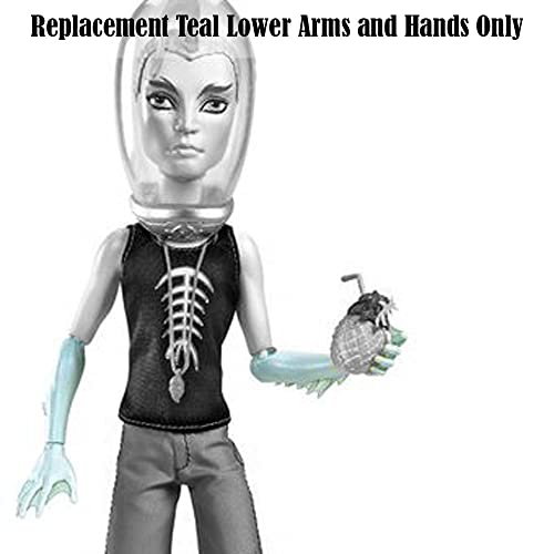 Replacement Teal Lower Arms And Hands For Monster High Doll Manster 2 Pack Gil Webber And Deuce Gorgon - Cbx42 #TOP4