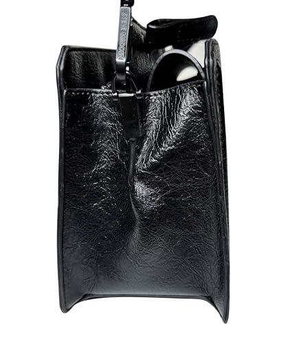 Steve Madden Bevelyn Crinkle Patent Convertible Crossbody Bag, Black3