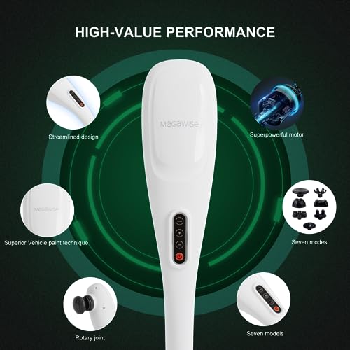 Megawise R D-A10 Handheld Back Massager | Deep Tissue Percussion Relief thumb #3