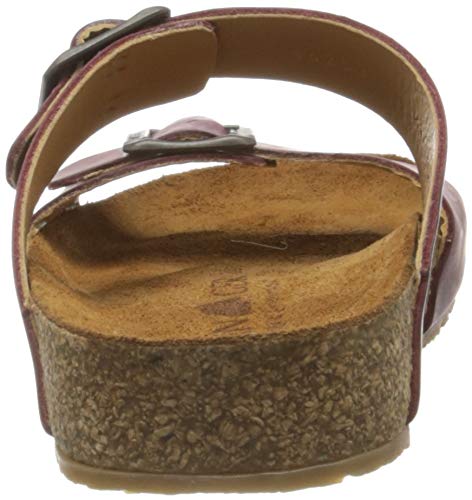 Image of HAFLINGER Andrea Elegant Leather Sandals with Rubber Sole and Cork Latex Footbed Unisex