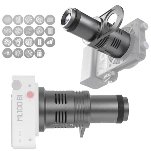 Image of DIFESURO CX100 Mini Optical Snoot Gobos Accessories with ZY Mount Adapter, Spotlight Attachment Shape Light Compatible with ZHIYUN Molus X100, CX100, Godox ML100BI, ML100R