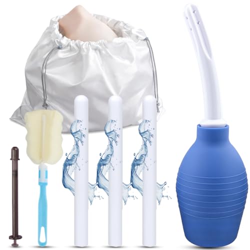 Accessories for Half Body Sex Doll Torso Care Kit for Male Adult Sex Toy Aftercare Set Maintenance Kit for TPE Sexdoll Storage Bag Drying Stick Cleaning Brush Vaginal Cleaner Lubricant Injector