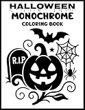 Photo Gallery halloween monochrome coloring book: creepy & cute designs for adults, stress relief & artistic practice Photo Gallery halloween monochrome coloring book: creepy & cute designs for adults, stress relief & artistic practice