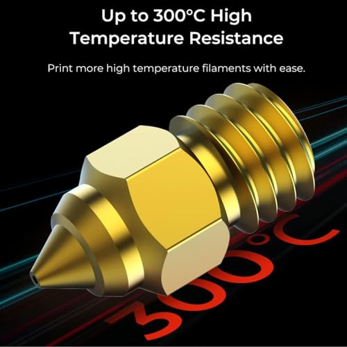 Image of 3 idea Imagine Create Print Creality 8PCS 3D Printer High-end Brass Nozzle Kit,Extruder Nozzles 0.25mm, 0.4mm, 0.6mm, 0.8mm for Ender 3 /Ender 3 Pro /Ender-3 V2 /Ender 3 Max /Ender 5 Plus