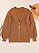 SHEWIN Cardigans for Women Trendy Early Fall Fashion Casual Long Sleeve Button Down Open Front Slouchy Comfy Winter Sweaters for Women B Brown Large