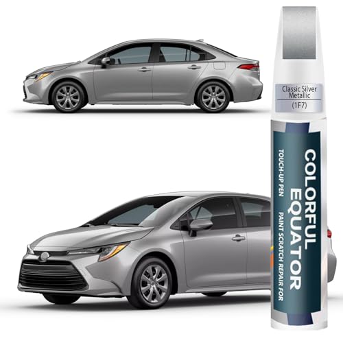 Image of 1F7 Classic Silver Metallic Touch Up Paint for Toyota, Car Paint Pen Scratch Repair Two-In-One Touch Up Paint, Premium Car Scratch Remover for Deep Scratches