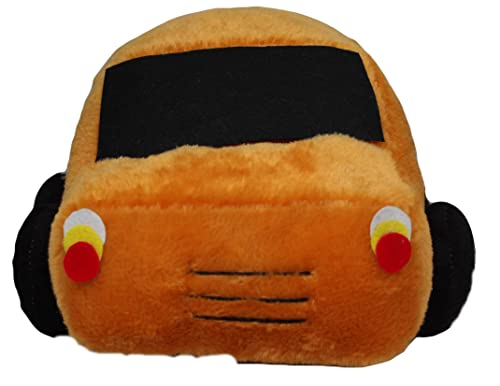 Image of Tickles Soft Stuffed Plush Car Toy for Kids Room (Color: Orange Size: 31 cm)