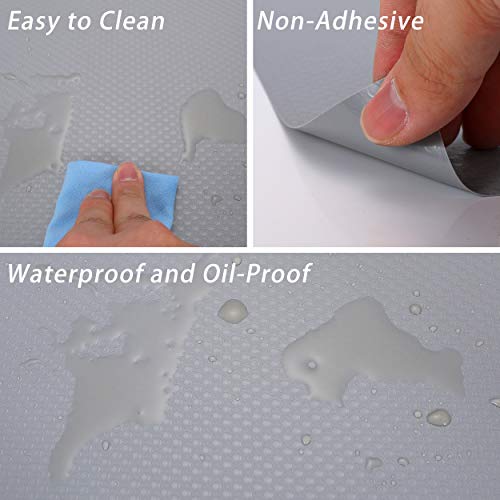 Non-Slip Shelf Or Drawer Liner Mats, Cut-To-Size, Non-Adhesive, Non-Toxic, Food Friendly, Waterproof & Easy-To-Clean For Cupboards, Cabinets, Fridges, Drawers Or Shelves #TOP1