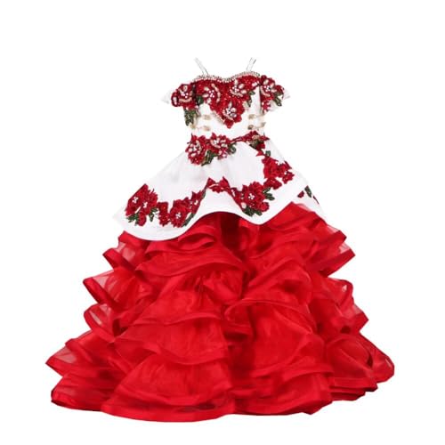 Cold Shoulder 3D Floral Flowers Ruffles Satin A line Little Girls Pageant Wedding Party Dresses with Sleeves 2025