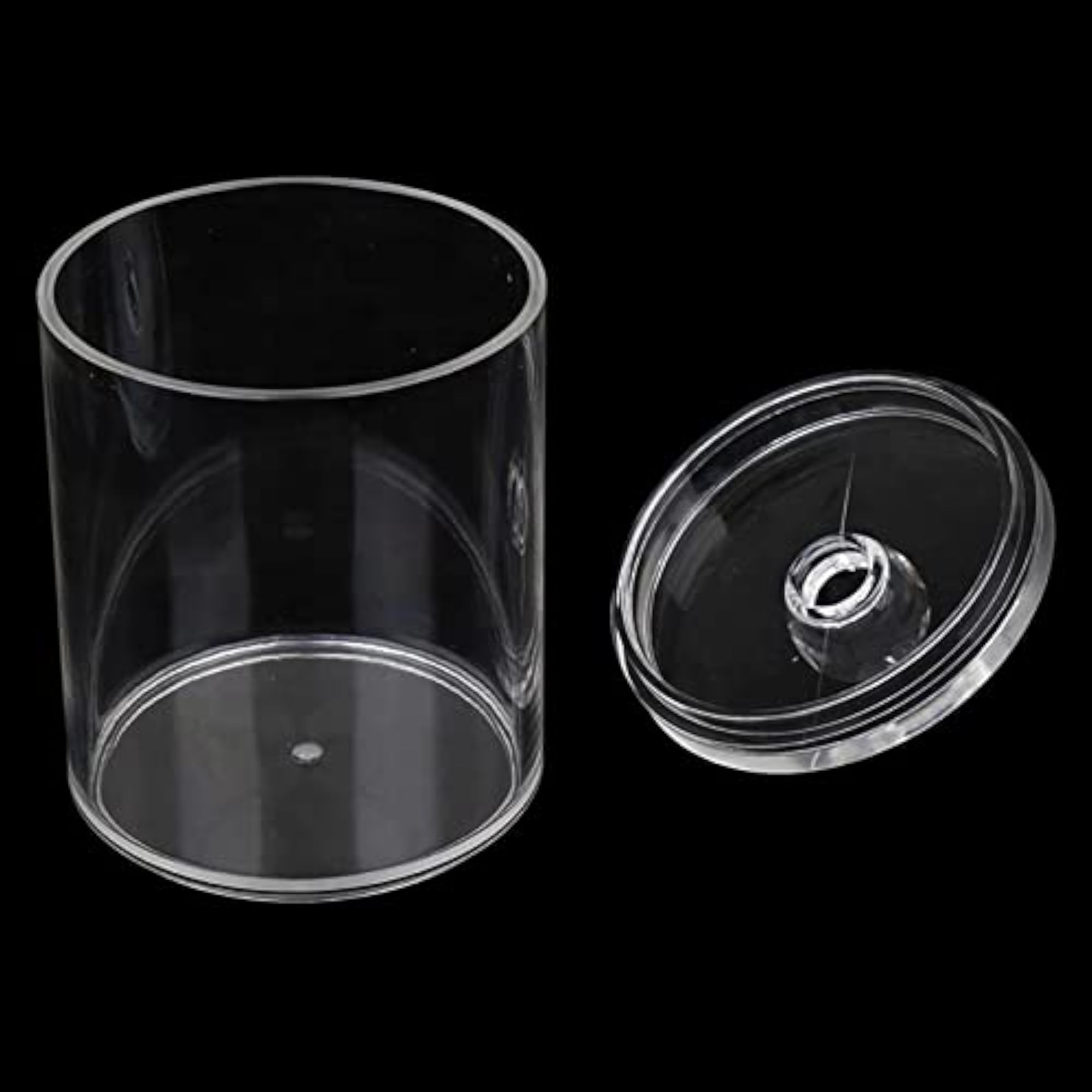 3x Acrylic Organizer Makeup Cotton Pad Swab Holder Storage Box